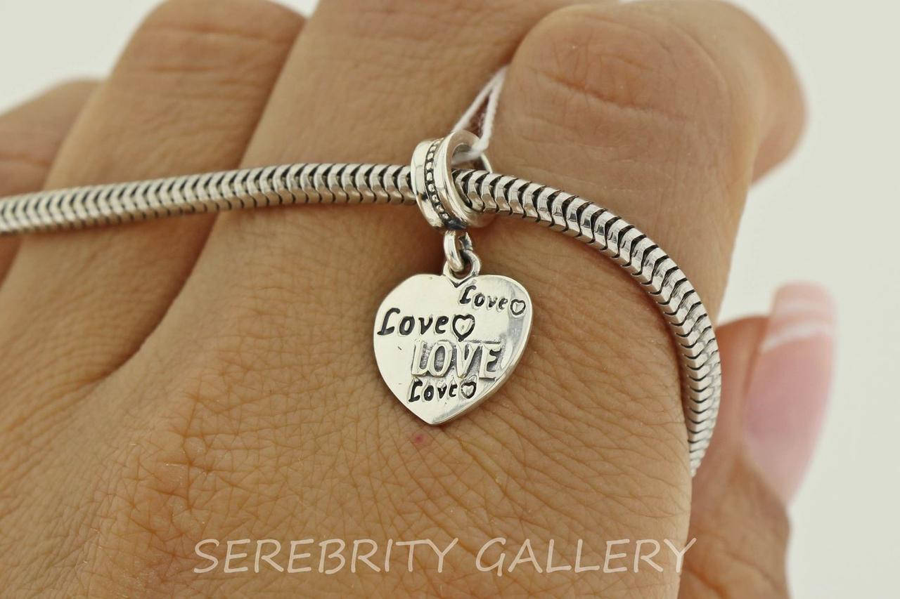

Серебряный шарм подвес для браслета в стиле пандора 39 Сердечко Br 3100545