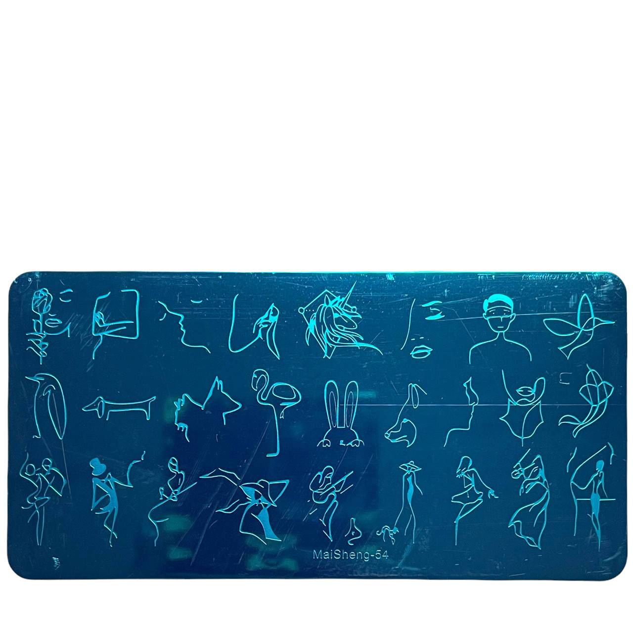 

Диск для стемпинга металлический, маленький (12 см * 6 см) MaiSheng-54 (57), Разные цвета