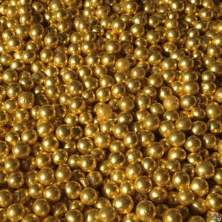 

Посипка цукрові кульки металізовані. Золоті. (Посыпка сахарные шарики металлизированные. Золотые.)