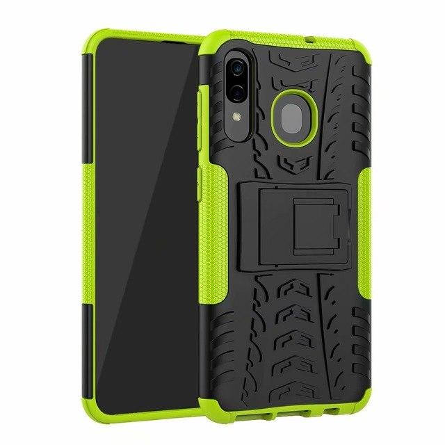 

PC + TPU чехол Armor для Samsung Galaxy A40 (8 цветов) салатовый