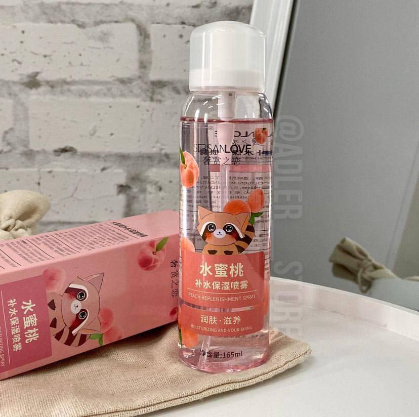 

Увлажняющий спрей тонер для лица Sersanlove Peach Honey c экстрактом персика 165 ml