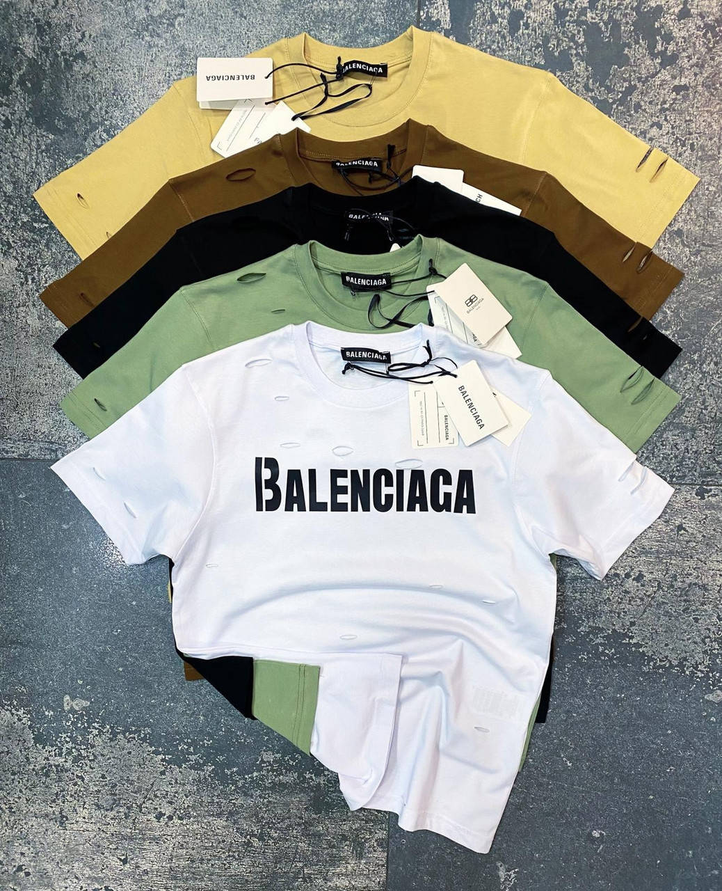

Мужская брендовая футболка люкс качества Balenciaga