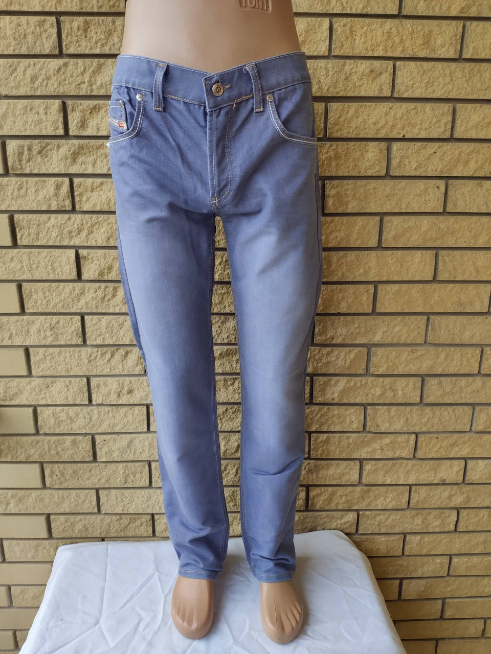 

Джинсы мужские коттоновые брендовые логотип DIESEL, Турция 32, серый