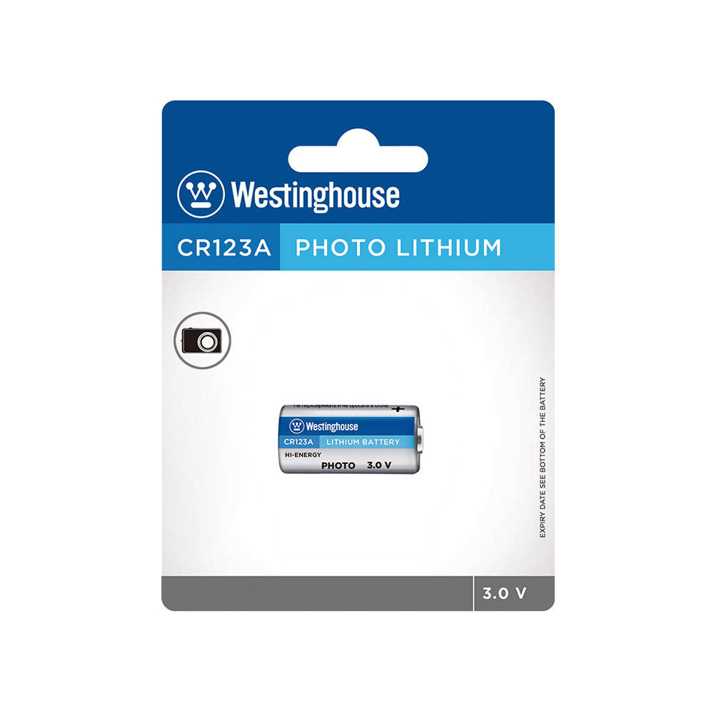 

Литиевая батарейка Westinghouse Lithium CR123A 1шт/уп blister
