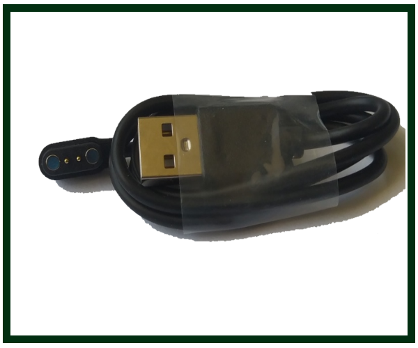 

Дата кабель для смарт часов магнитный (2 pin) 2,5mm*8mm, черный