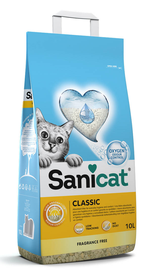 

Sanicat Classic Впитывающий бентонитовый наполнитель 10л/6,9кг