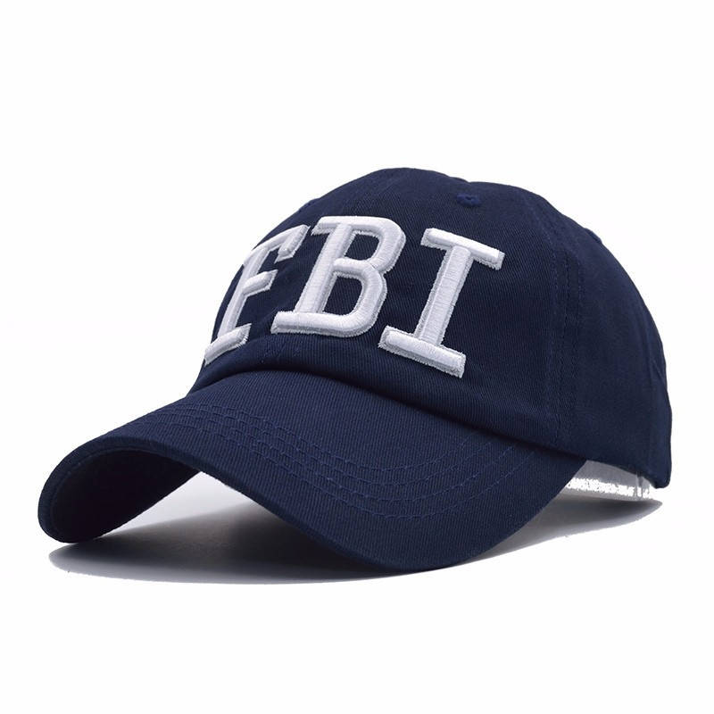 

Кепка Бейсболка FBI (ФБР) с изогнутым козырьком Синяя 2, Унисекс WUKE, Синий