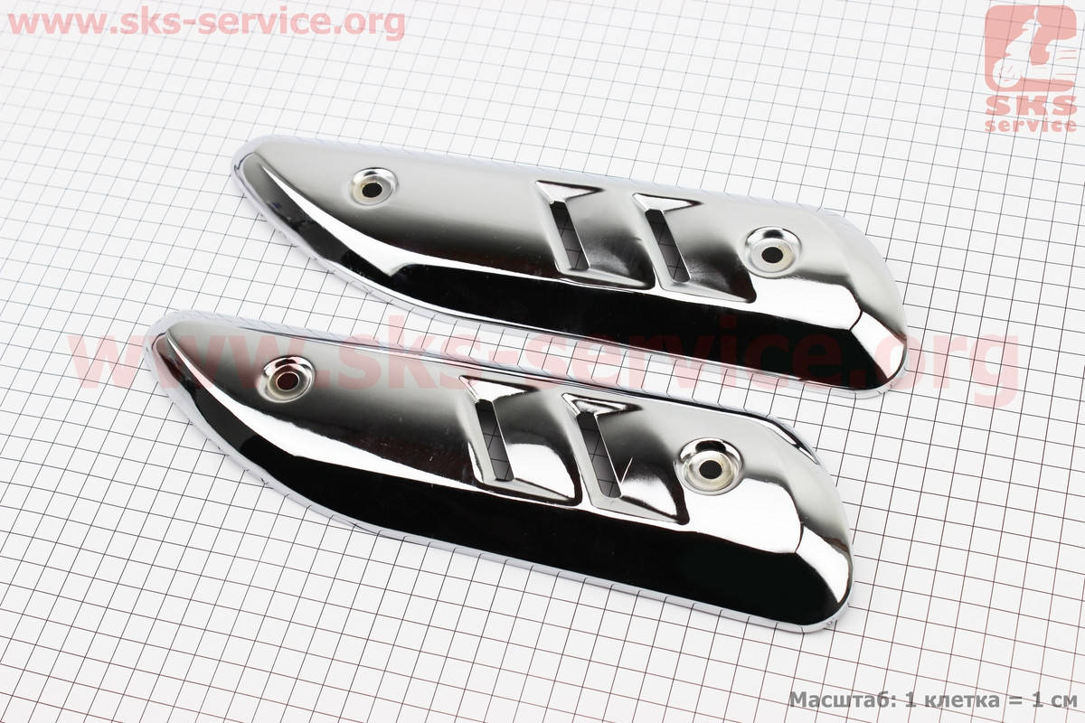 

Накладка глушителя YAMAHA JOG/GEAR 2-Т, ХРОМ