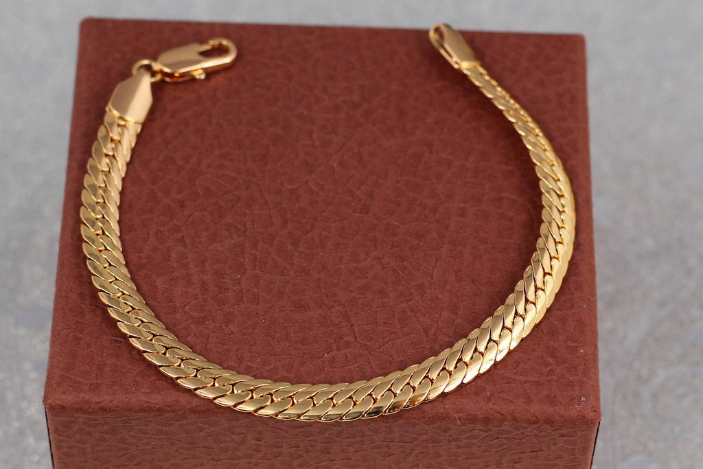 

Браслет Xuping Jewelry снейк 19,5 см 6 мм золотистый