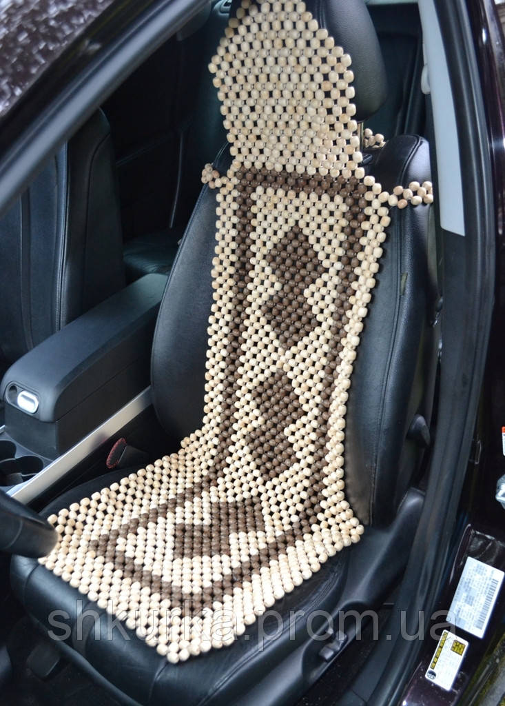 

Накидка массажная на сиденье в авто из деревянных бусин НД 0034