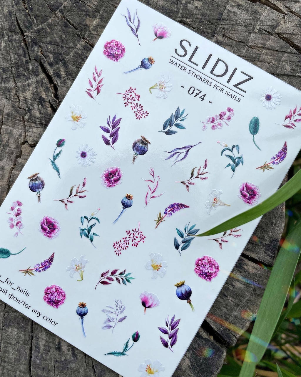

Слайдер-дизайн SLIDIZ наклейка на будь-який фон, квіти
