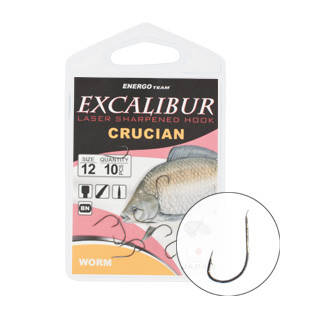 

Гачок Excalibur Сarassius Worm NS №8 (10шт.)