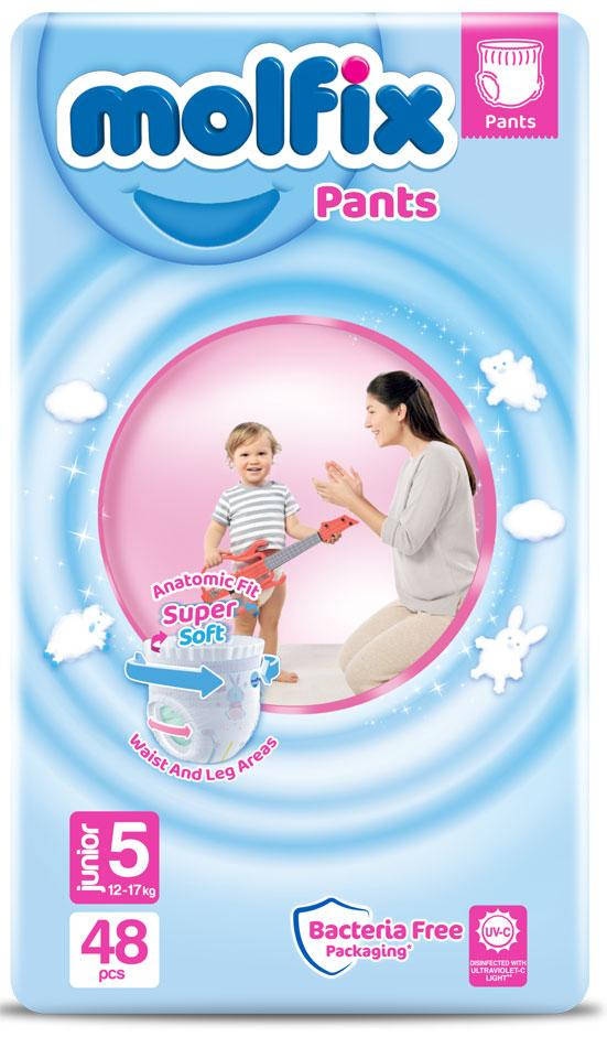

Подгузники-трусики одноразовые для детей Molfix Jumbo 5 junior 11-18 кг 48 шт