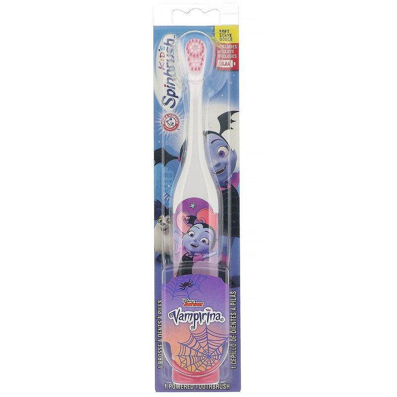 

Электрические детские зубные щетки Arm & Hammer, Kid's Spinbrush, Vampirina, Soft,
