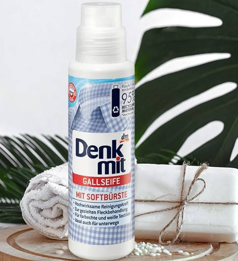 

Denkmit Gallseife желчное пятновыводящее мыло c щеткой 250 мл
