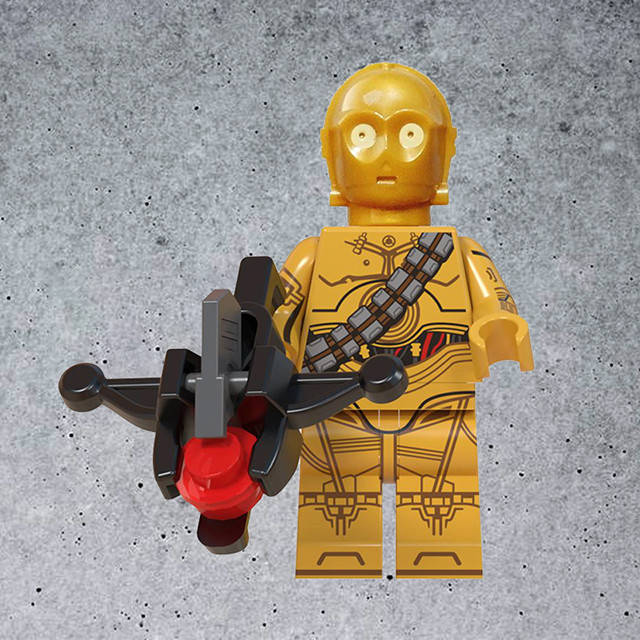 

"Протокольный дроид C-3PO (Звёздные войны)" фигурка сборная совместимая с Лего