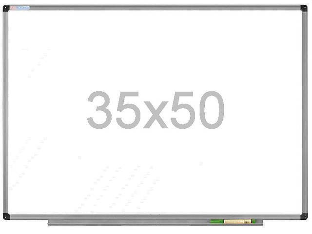 

Офисная магнитно маркерная доска в алюминиевой раме 35х50 см UkrBoards. Магнитно маркерна дошка., Белый