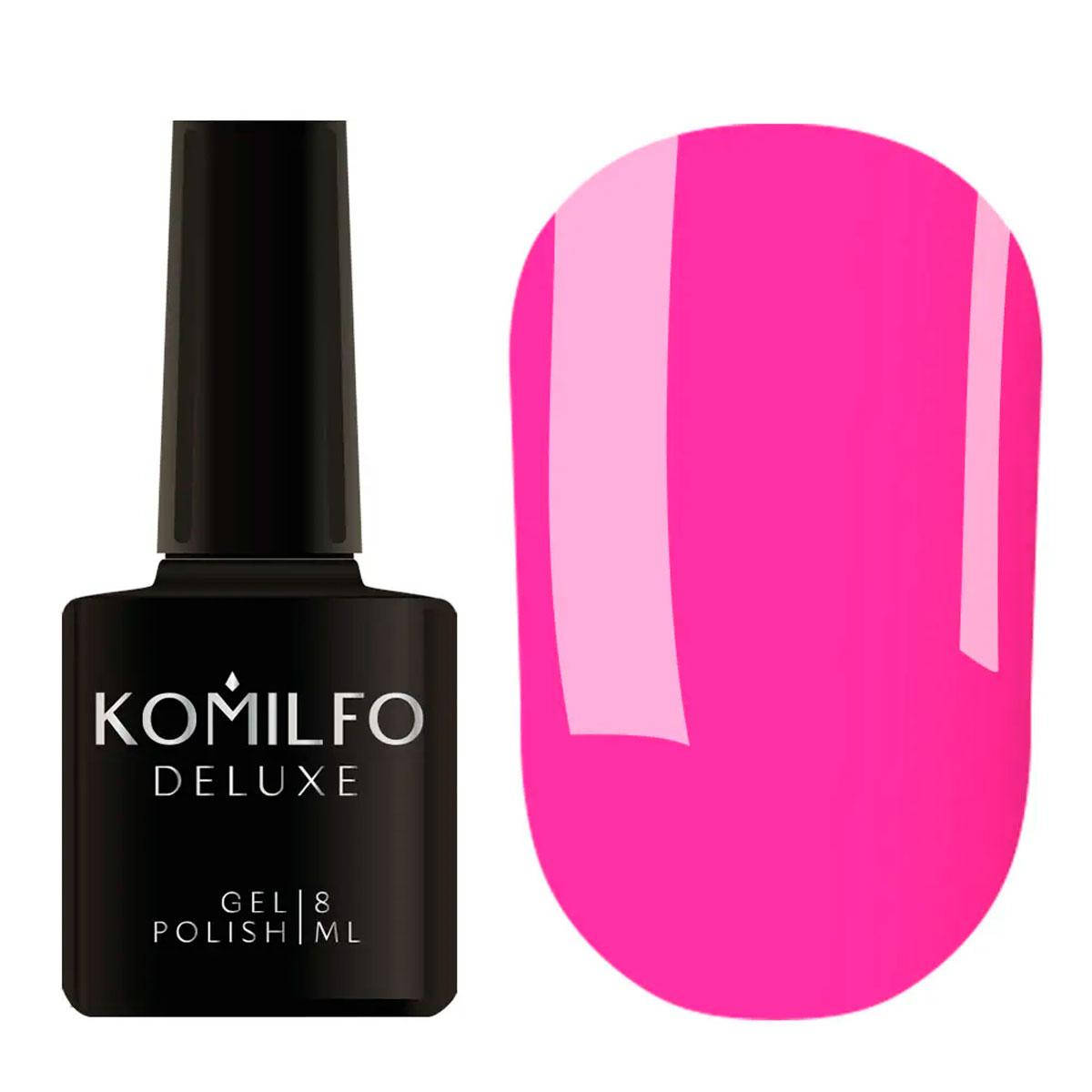 

Гель-лак Komilfo Deluxe Series №D173 (яркий насыщенный розовый, неоновый, эмаль), 8 мл
