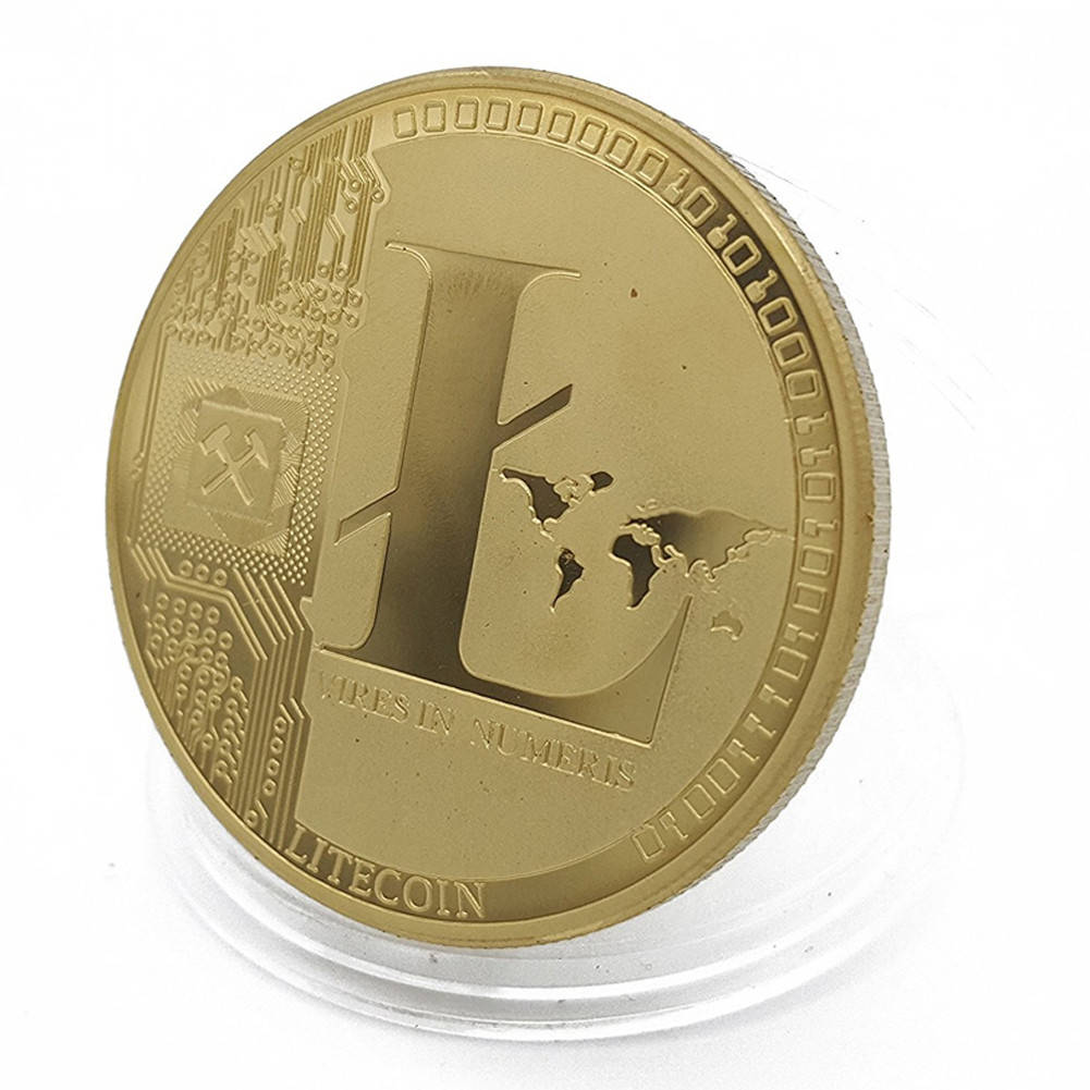 

Монета сувенирная Litecoin позолоченная