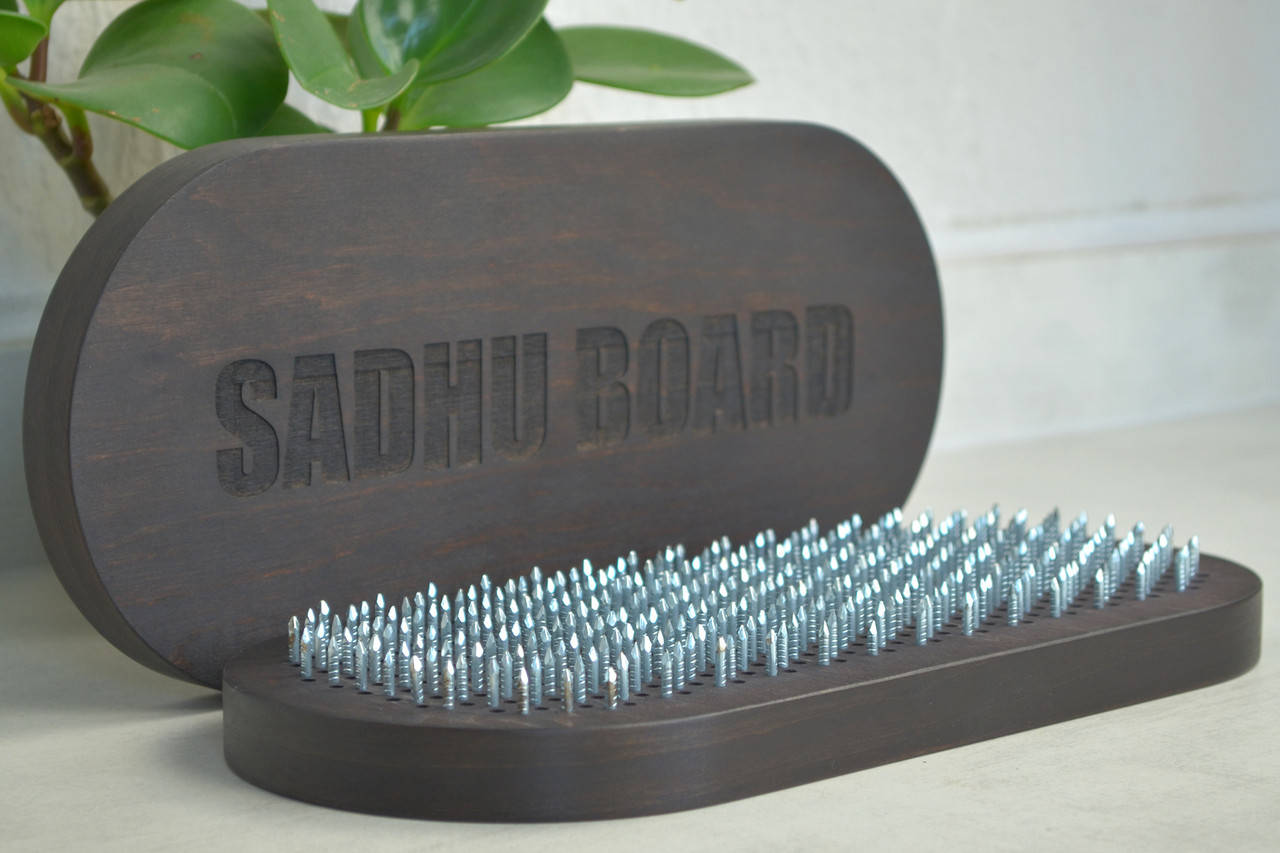 

Динамическая анатомическая доска садху с гравировкой "SADHU BOARD" для новичков с шагом 1 см
