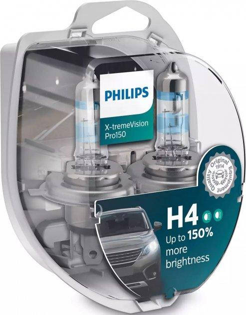 

Автолампы Philips H4 X-tremeVision Pro150 +150% 2 шт