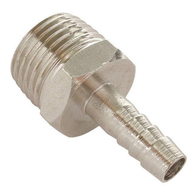 

Переходник с наружной резьбой 1/4" на шланг 8мм Intertool PT-1844