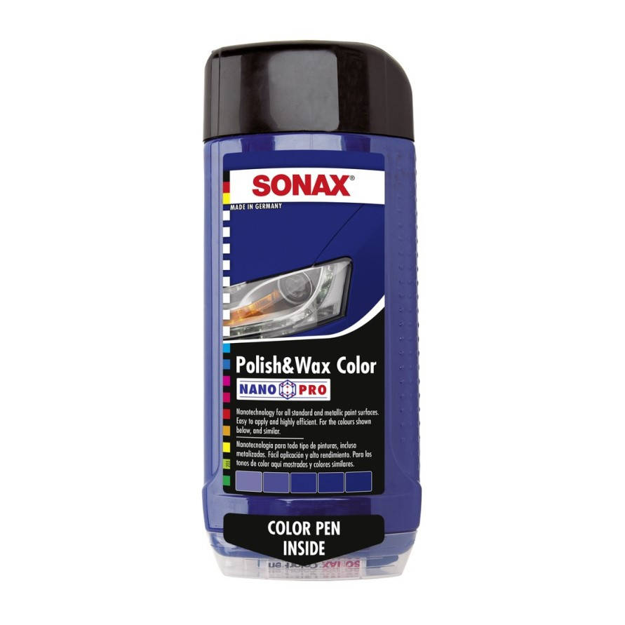 

Полироль с воском Sonax Polish & Wax Color NanoPro 500 мл синий