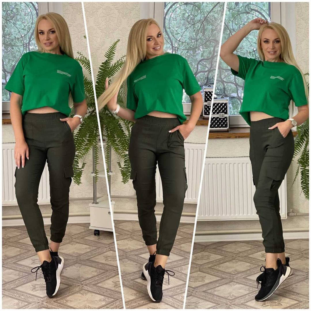 

Джинсы женские спортивные, Хаки