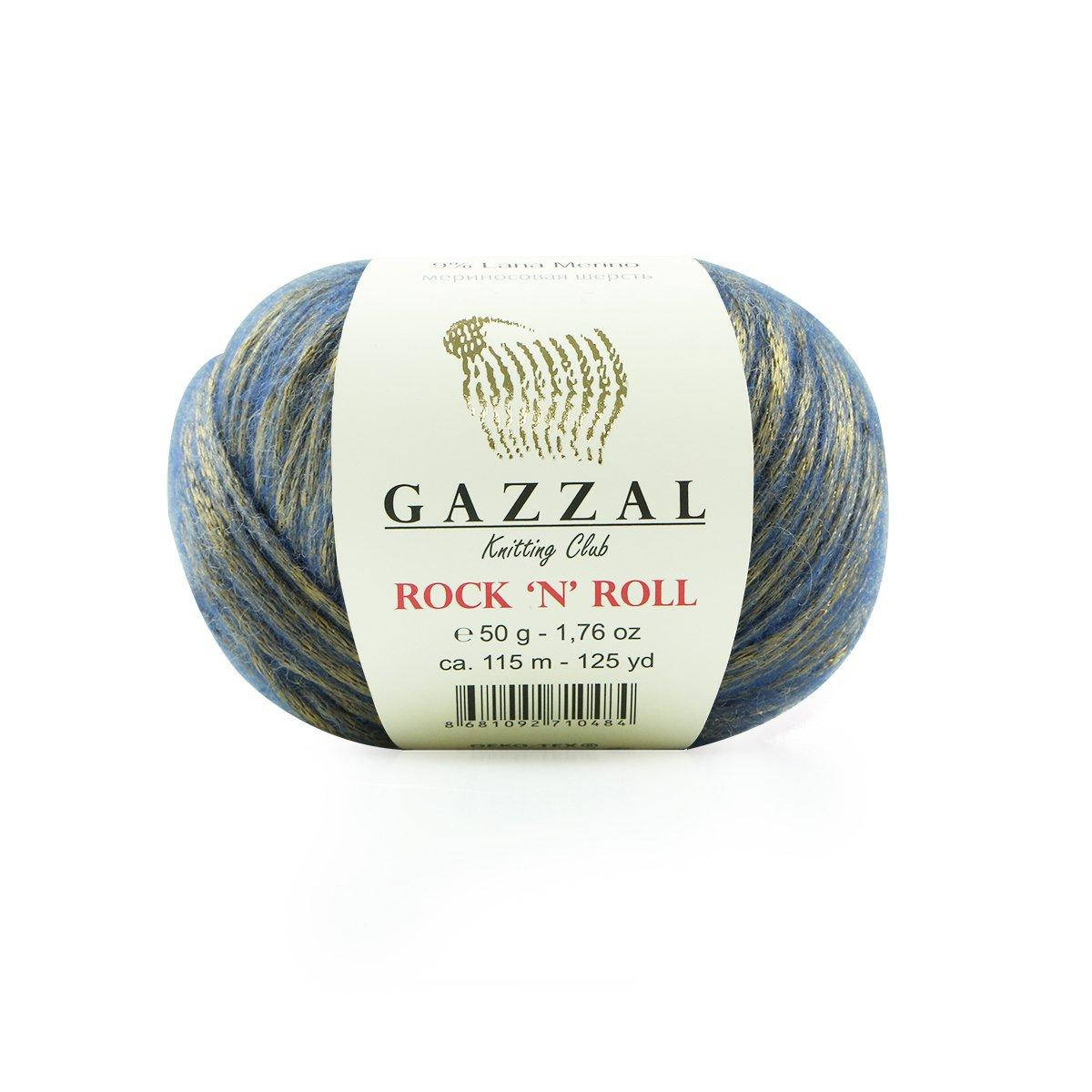 

Gazzal Rock'n Roll № 13184 синий с золотом
