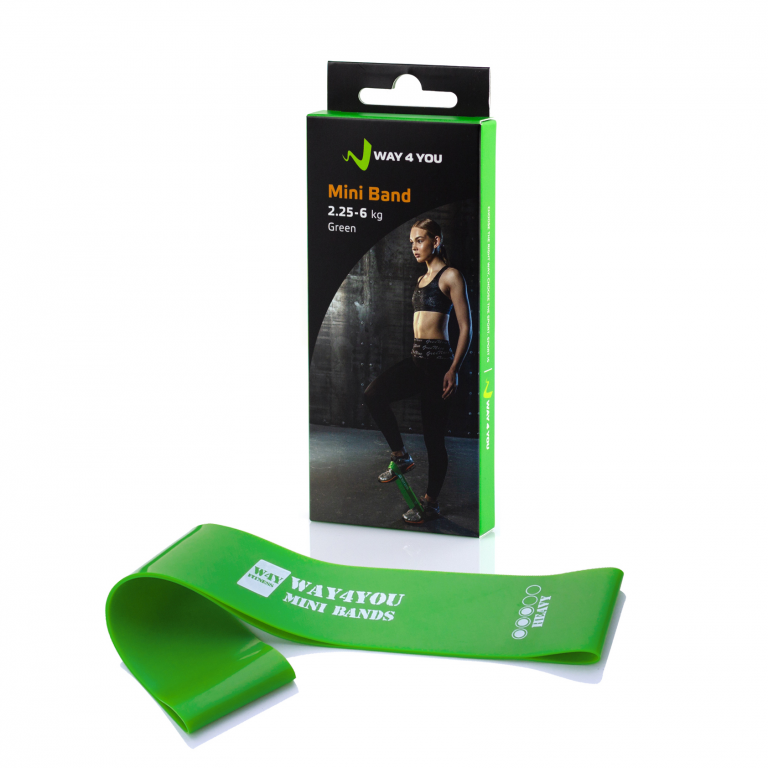

Резинка Mini Band Way4You 2,25 - 6 кг Зелена