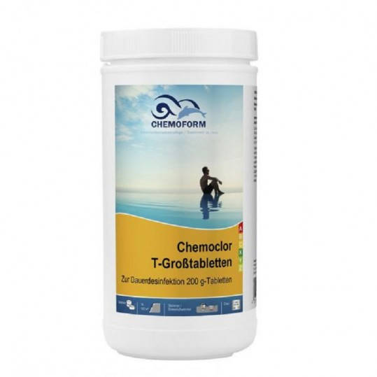 

Хлор длительного действия Chemoform Chemochlor-T-Grosstabletten (хлор в таблетках 1 кг. по 200 г)