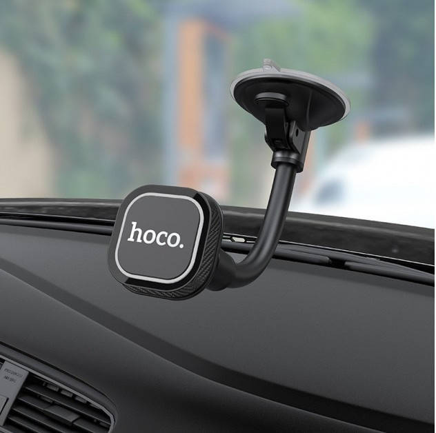 

Держатель универсальный HOCO магнитный автодержатель Astute series windshield CA55 на лобовое стекло, Черный