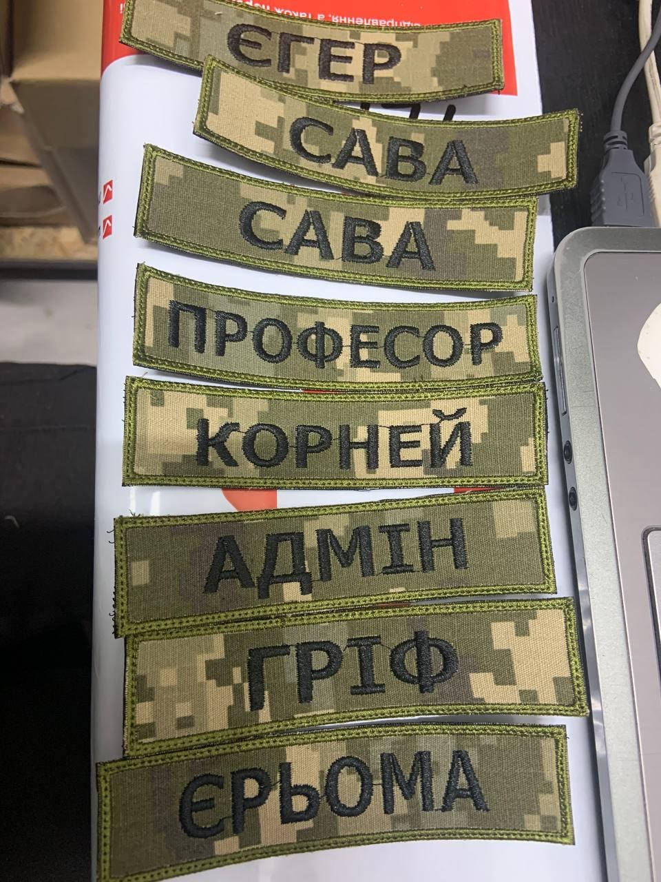 

Шевроны нашивки именные позывные на липучке камуфляж шеврон именной с фамилией