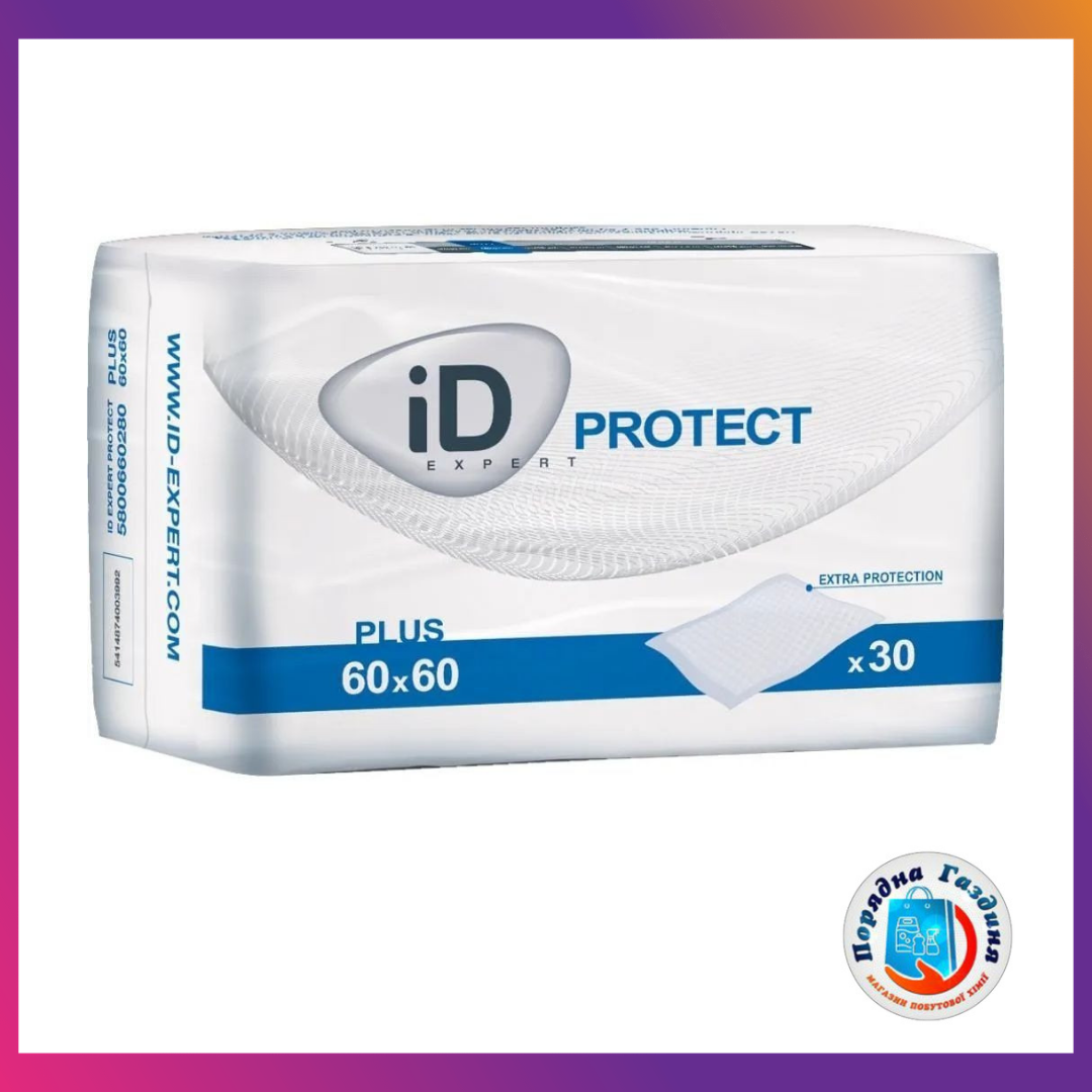 

Пелюшки гігієнічні iD Protect Consumer 60x60 Plus 30шт