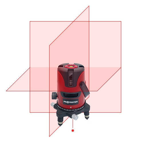 

Лазерный уровень 5 линий 1H/4V (красный луч) PROTESTER LL605R