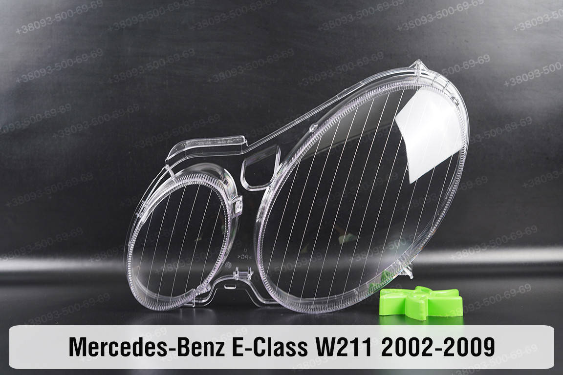 

Стекло фары Mercedes-Benz E-Class W211 (2002-2009) дорестайлинг рестайлинг левое