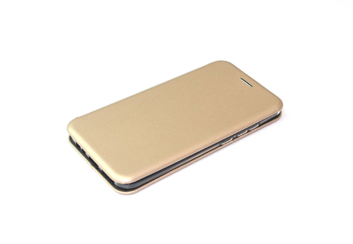 

Чехол книжка Level для Xiaomi Redmi 8 Экокожа Золотой, Золотистый