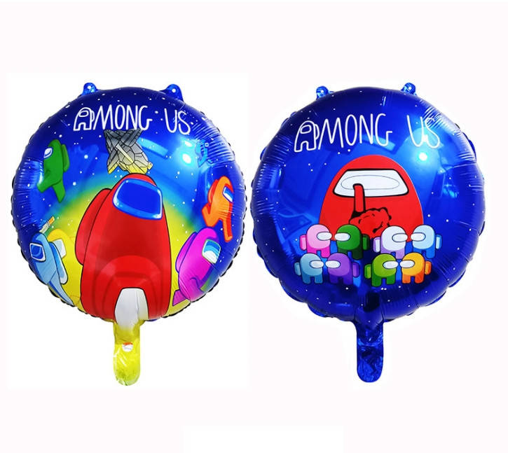 

Шар фольгированный круглый Амонг Ас (Китай), Синий