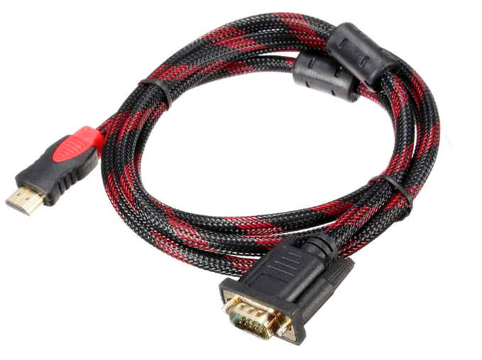 

Кабель з'єднання HDMI VGA 150 см для підключення через конвертер