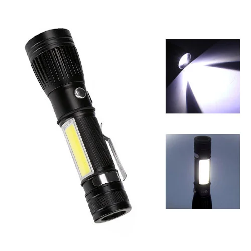 

Карманный фонарь POLICE WD-224 (T6LED+COBLED), Черный