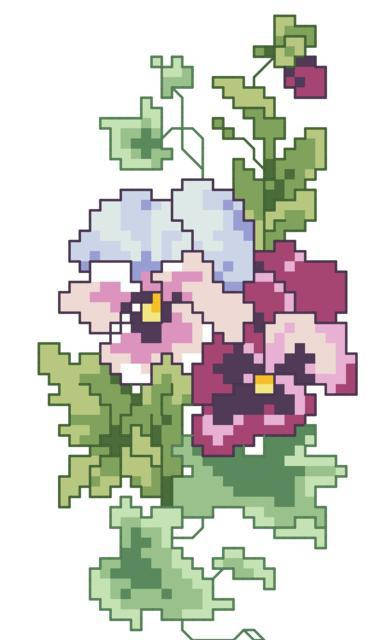 

К501 "АНЮТИНЫ ГЛАЗКИ" Канва с рисунком для вышивания крестом