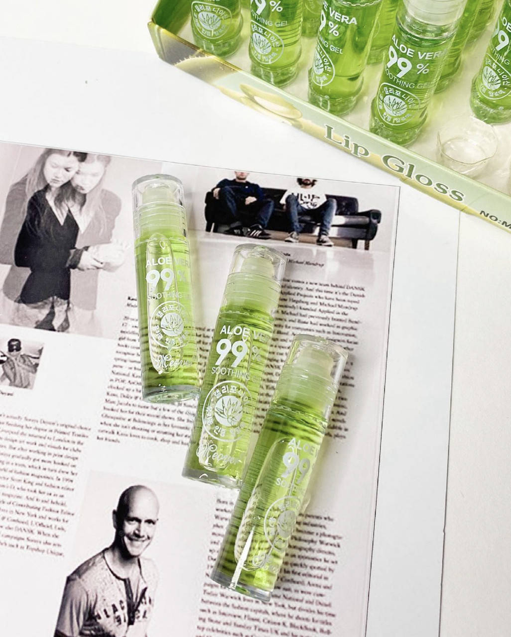 

Блеск для губ шариковый Aloe 99%