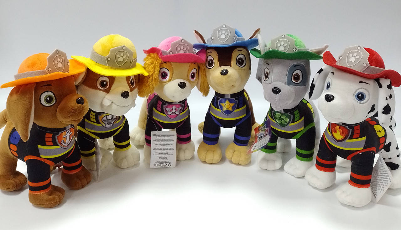 

Мягкие игрушки "Щенячий патруль"