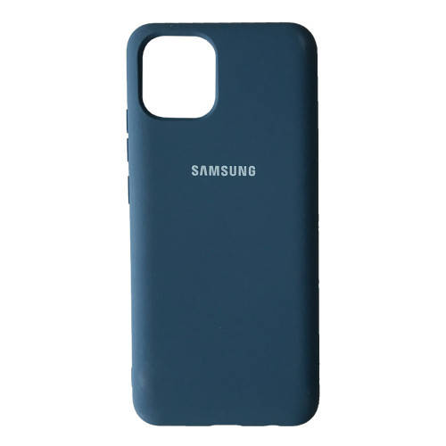 

Samsung A03 A035 Чехол силиконовый Silicone Cover (синий)