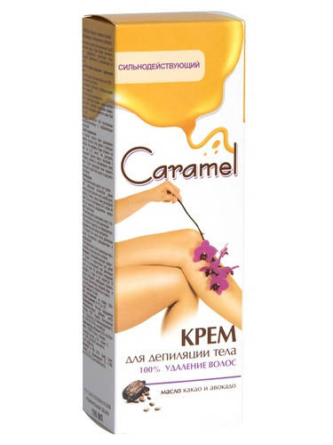 

Крем для депіляції Caramel 100мл 100%- видалення волосся