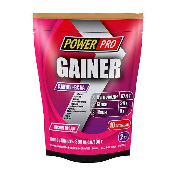 

Гейнер Power Pro Gainer, 2 кг Лесная ягода