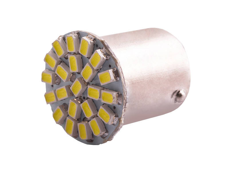 

Светодиодная автолампа T25 P21/5W (1156) 24В SMD1206-22led белый