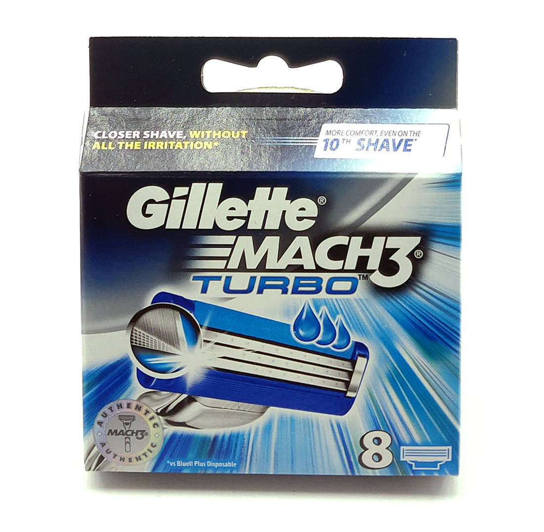 

Сменные картриджы для станка Gillete Mach 3 Turbo 8шт (KGM3T8)