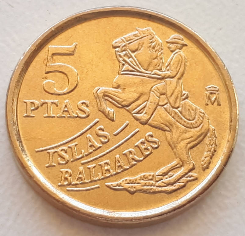 

Испания 5 песет 1997