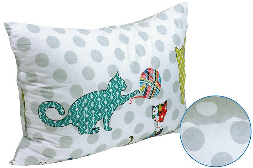 

Подушка силиконовая Коты 50х70 ТМ "Руно", Белый